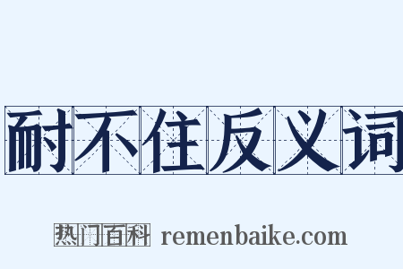 耐不住反义词是什么意思的图片